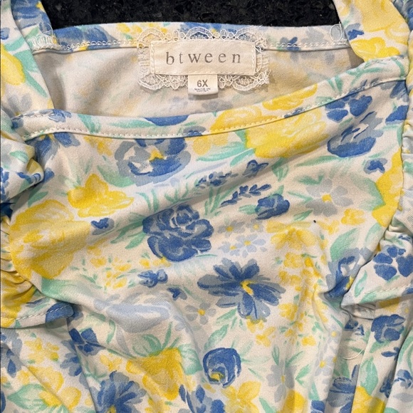 btween Light Blue and Floral Kids Rompers - Picture 4 of 11